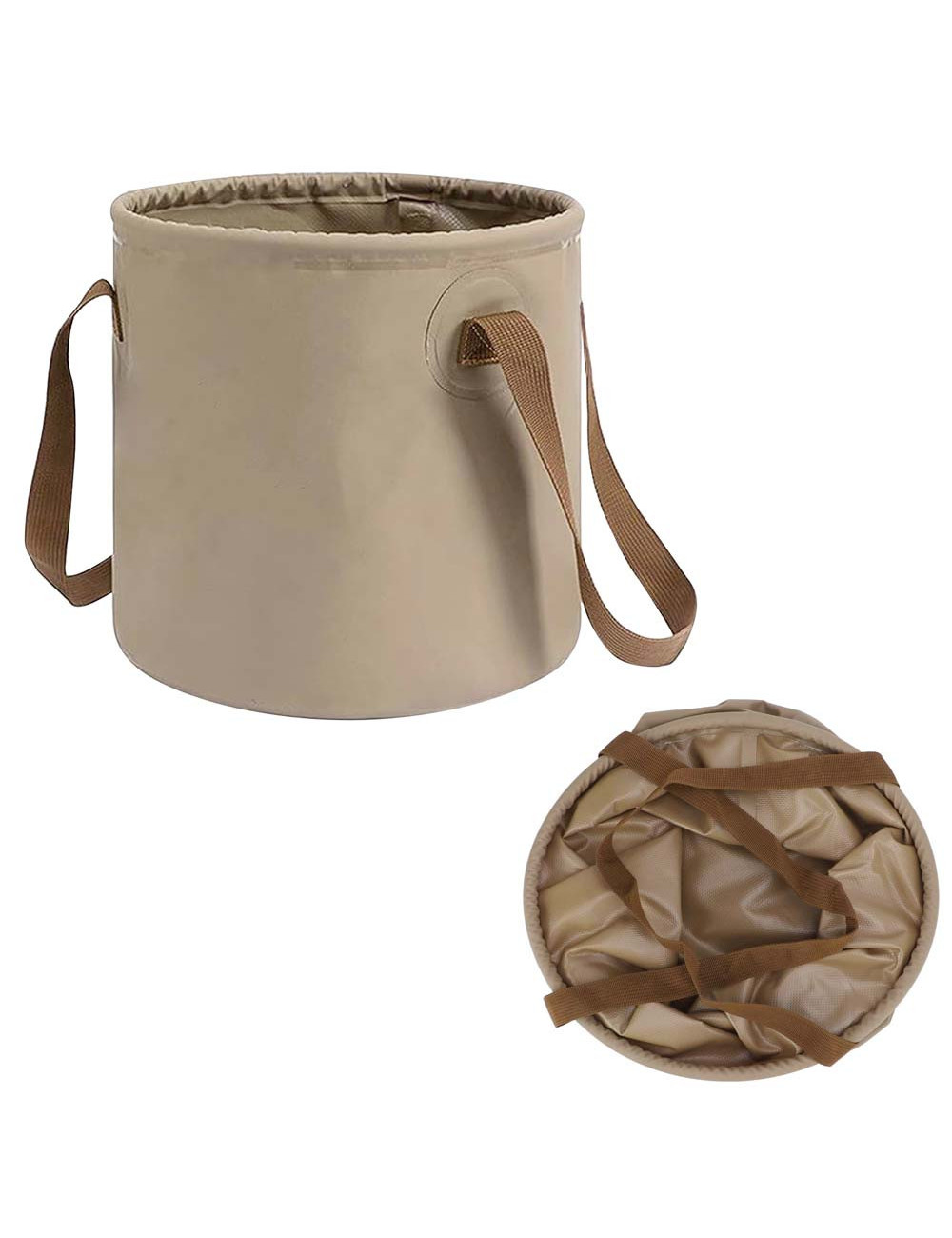 LZH-072 MULTI-PURPOSE FOLDING BUCKET 20LTR KHAKI