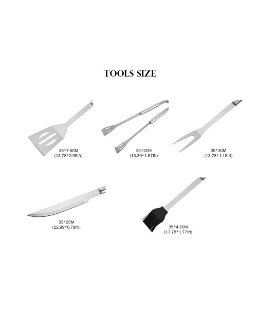 LZH-074 BARBECUE TOOL 5PCS SET