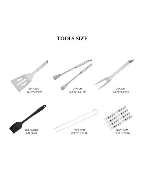LZH-077 BARBECUE TOOL 16PCS SET