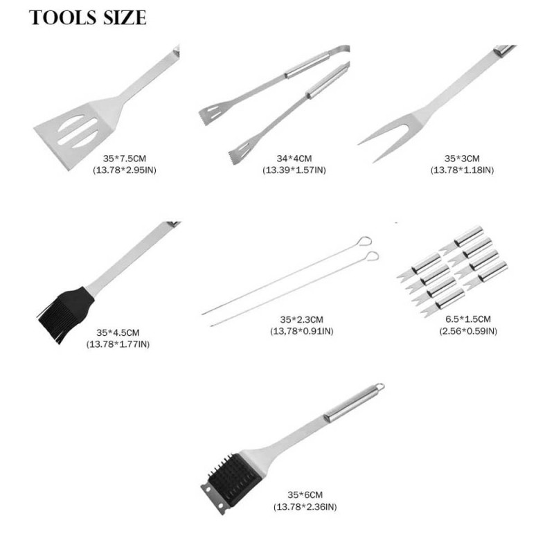 LZH-079 BARBECUE TOOL 20PCS SET