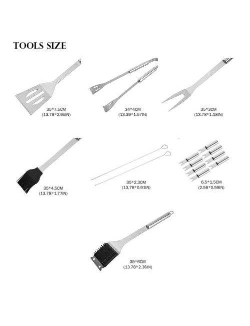 LZH-079 BARBECUE TOOL 20PCS SET