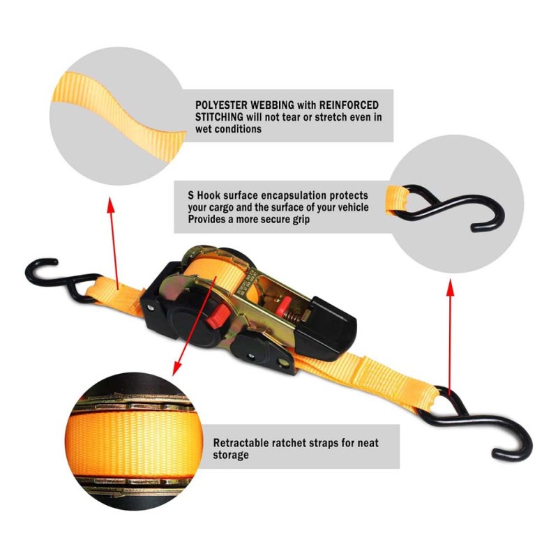 CARGO LASHING BELT AUTOMATIC 25MM-3.5MTR