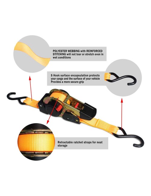 CARGO LASHING BELT AUTOMATIC 25MM-3.5MTR