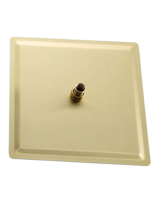 STEEL SHOWER SET SQUARE 25 CM GOLD