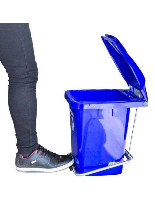 MULTI COLOUR DUSTBIN WITH FOOT PEDAL 60LTR