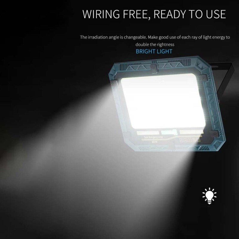 W8112-5 SOLAR FLOOD LIGHT WITH SOLAR PANEL 800W