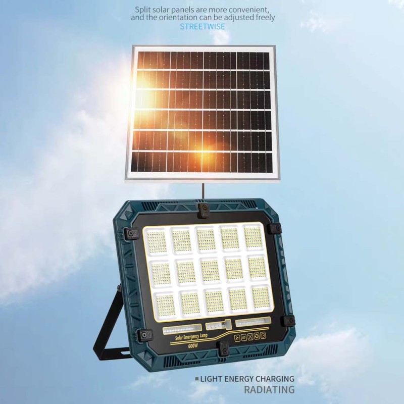 W8112-5 SOLAR FLOOD LIGHT WITH SOLAR PANEL 800W