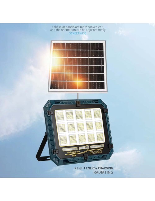 W8112-5 SOLAR FLOOD LIGHT WITH SOLAR PANEL 800W