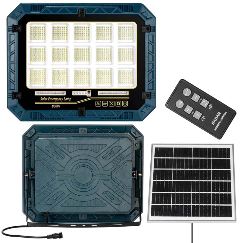W8112-5 SOLAR FLOOD LIGHT WITH SOLAR PANEL 800W