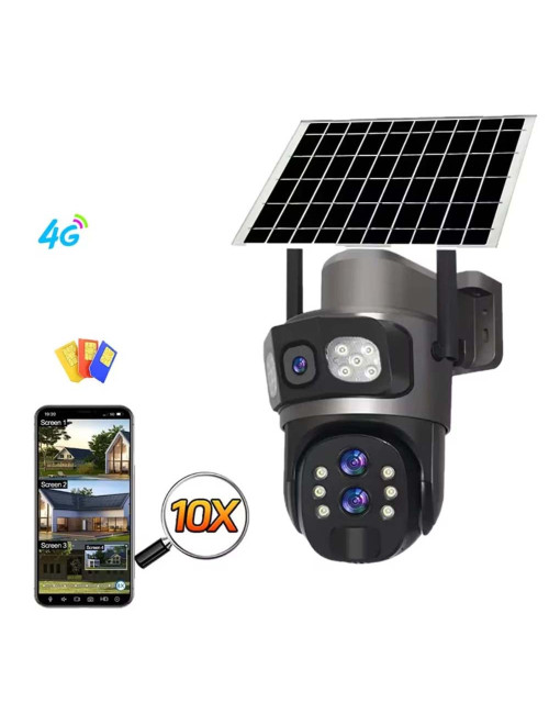 T9B-10X OUTDOOR SOLAR CAMERA HD