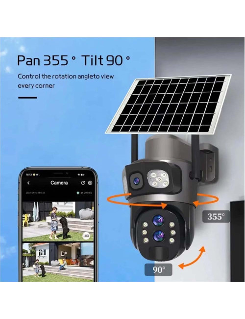 T9B-10X OUTDOOR SOLAR CAMERA HD