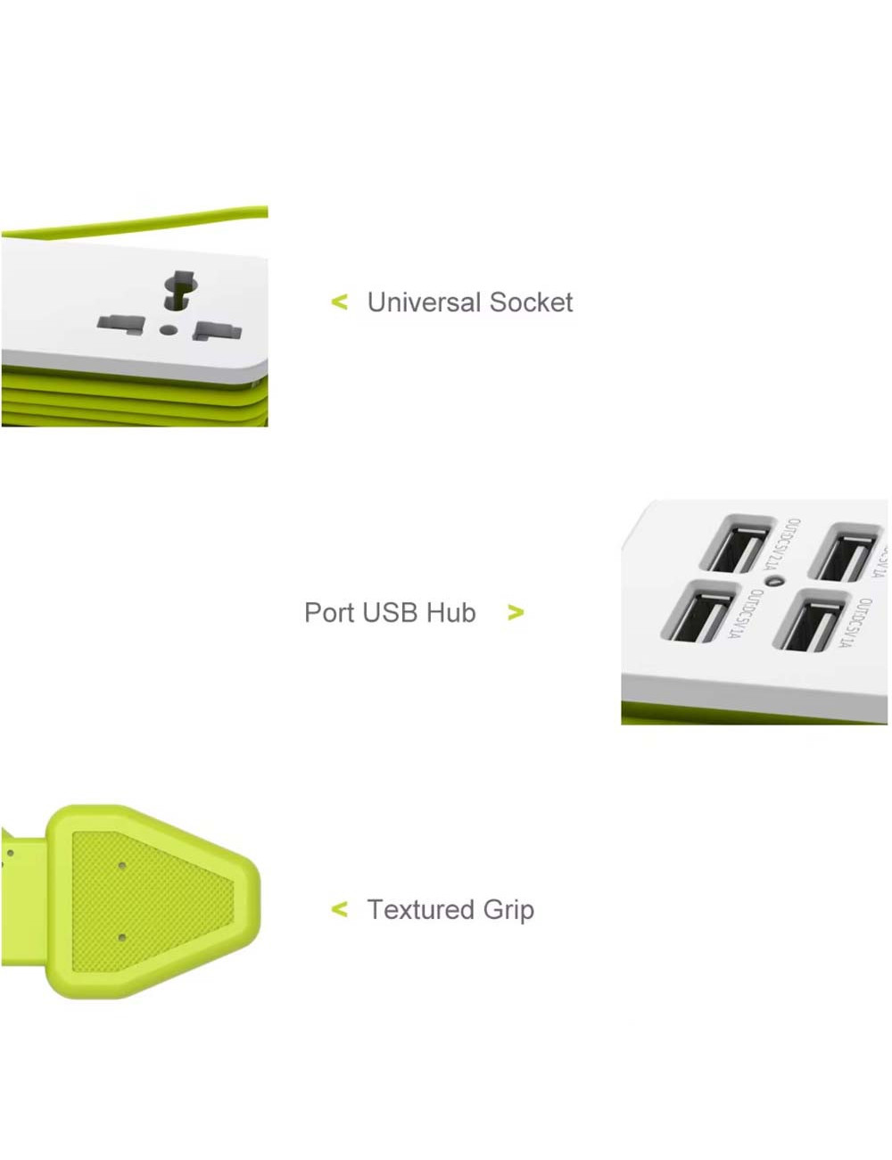 49-2-4000 4USB موزع طاقة + شاحن