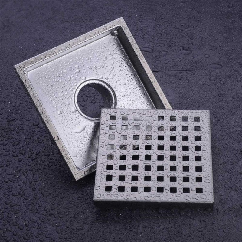 BATHROOM STEEL FLOOR DRAINER 20 X 20