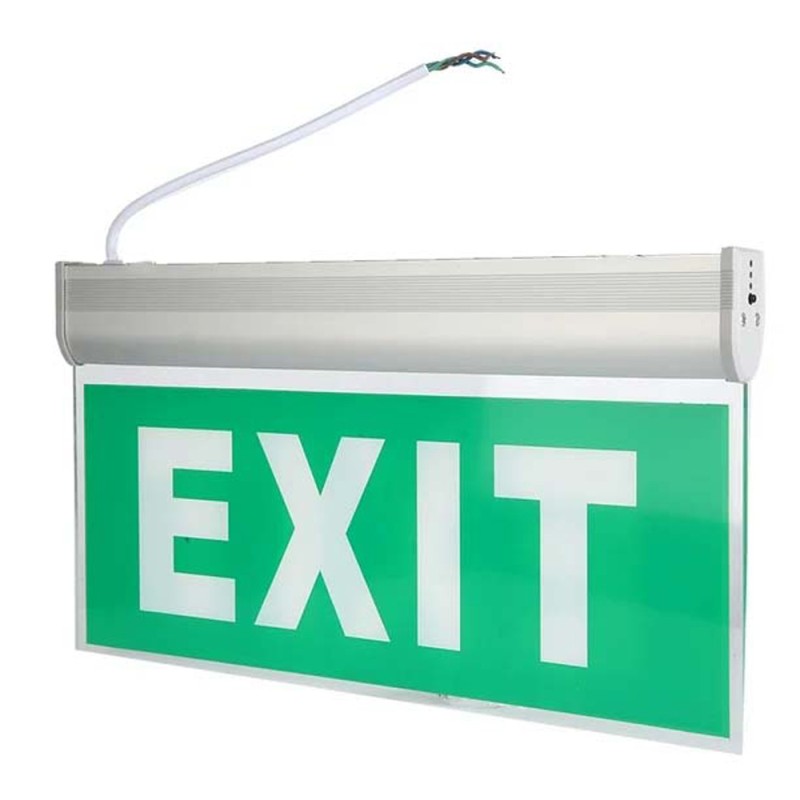 EXIT اشارة خروج طوارئ الي الاسفل اخضر