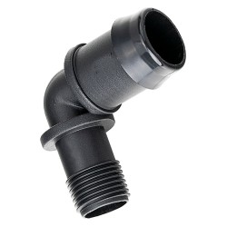 ELBOW FOR BLACK HOSE 3/4" X 19 MM
