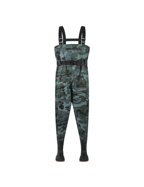 CM-094 COVERALL JACKET WITH SHOES (WADER) CAMOUFLAGE COLOR SIZE 42