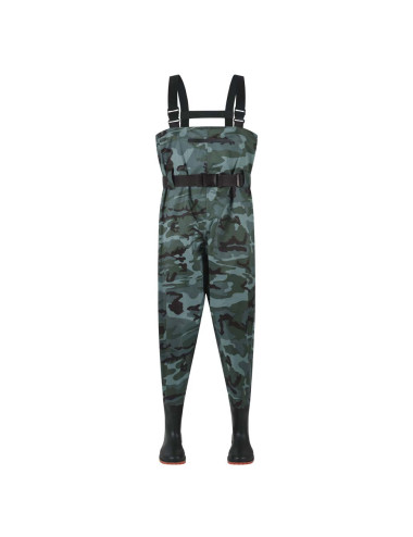 CM-095 COVERALL JACKET WITH SHOES (WADER) CAMOUFLAGE COLOR SIZE 43