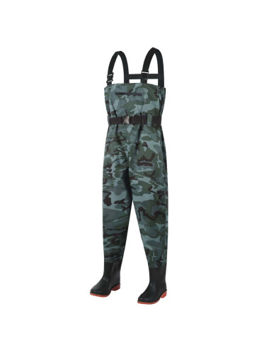 CM-095 COVERALL JACKET WITH SHOES (WADER) CAMOUFLAGE COLOR SIZE 43