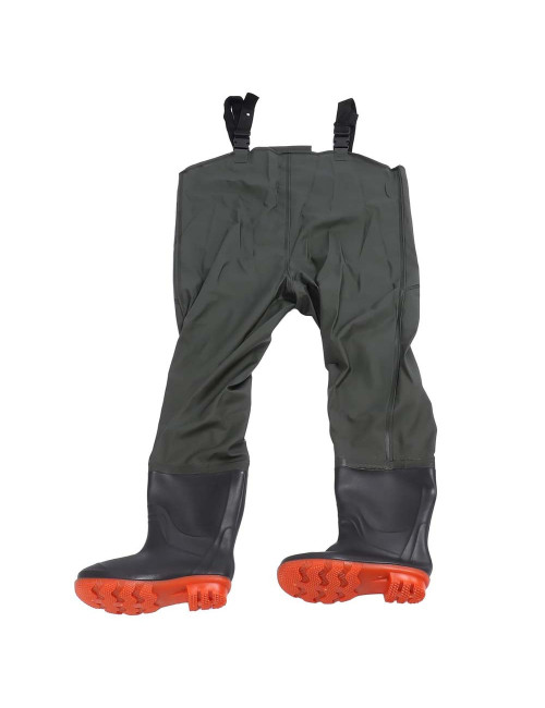 CM-097 COVERALL JACKET WITH SHOES (WADER) BLUE COLOR SIZE 41