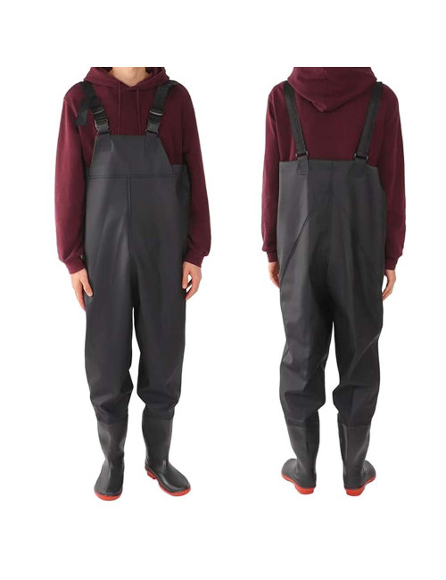 CM-098 COVERALL JACKET WITH SHOES (WADER) BLUE COLOR SIZE 42