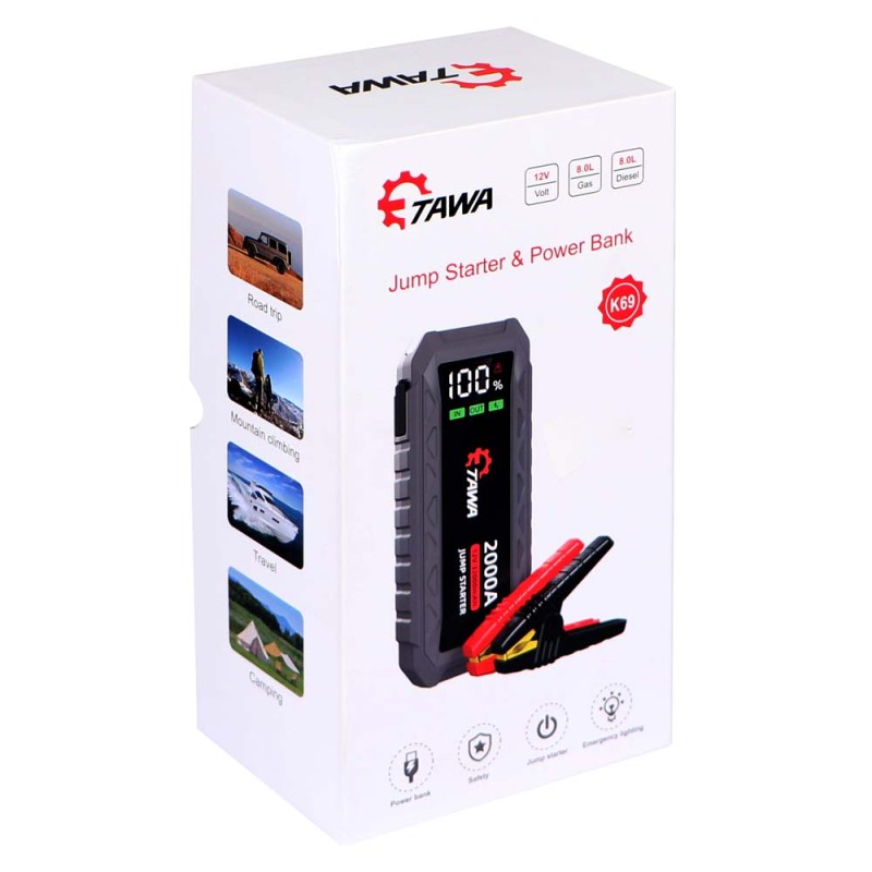 K69 SUPER JUMP STARTER & POWER BANK 32000MAH