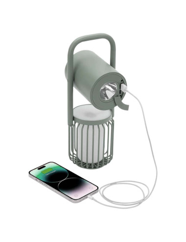 كشاف شاحن متعدد مع سبيكر +باور بانك