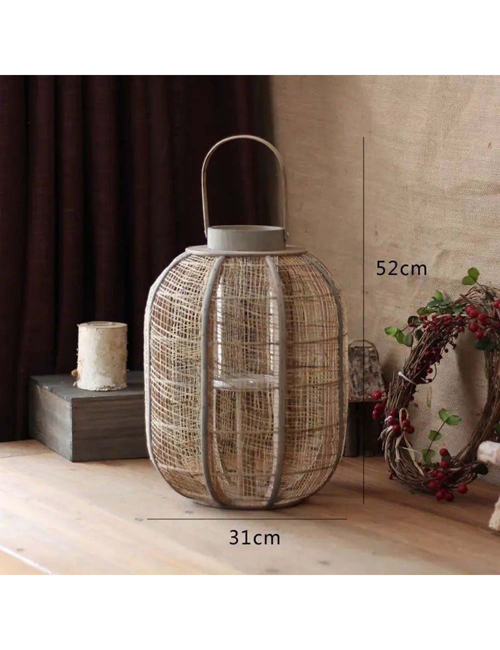 AD-31729 DECORATIVE MANUAL BAMBOO LANTERN