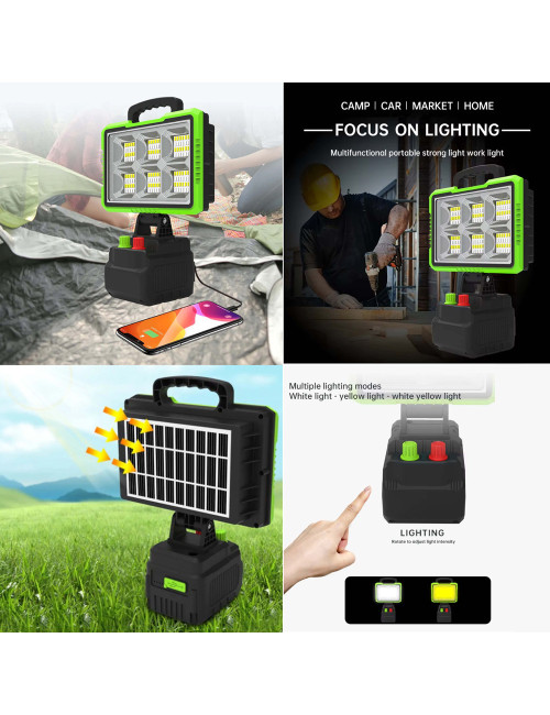GD-2306B SOLAR POWER FLOOD LIGHT 300W