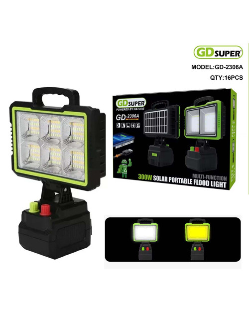 GD-2306B SOLAR POWER FLOOD LIGHT 300W