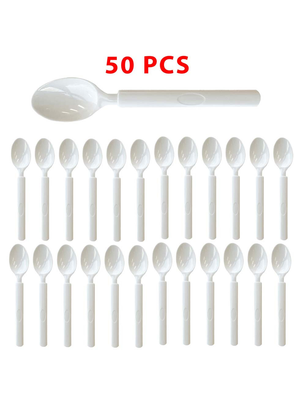 VIB PLASTIC SPOON WHITE 175/35 mm