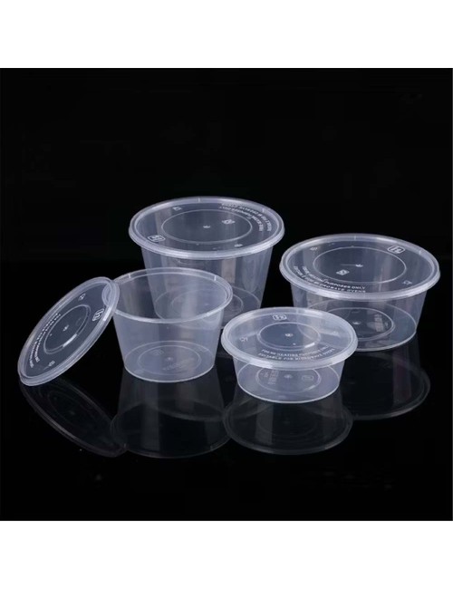 علبة ميكرويف شفاف مدور MCR007 300ML