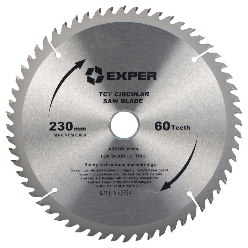 Diamond Blade For Wood Cutting 230 MM x 60 T x 30 MM - KOREA