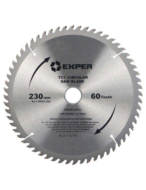 Diamond Blade For Wood Cutting 230 MM x 60 T x 30 MM - KOREA