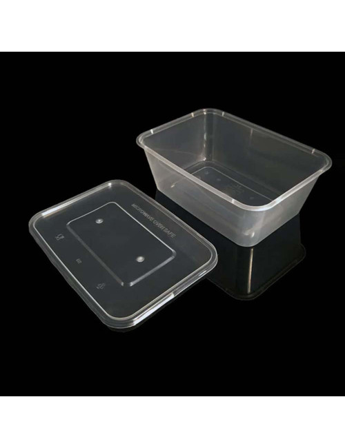 علبة ميكرويف شفاف مستطيل MCB003 750ML