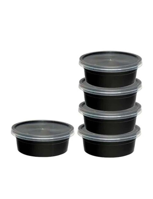 علبة ميكرويف اسود مدور MCR006 250ML