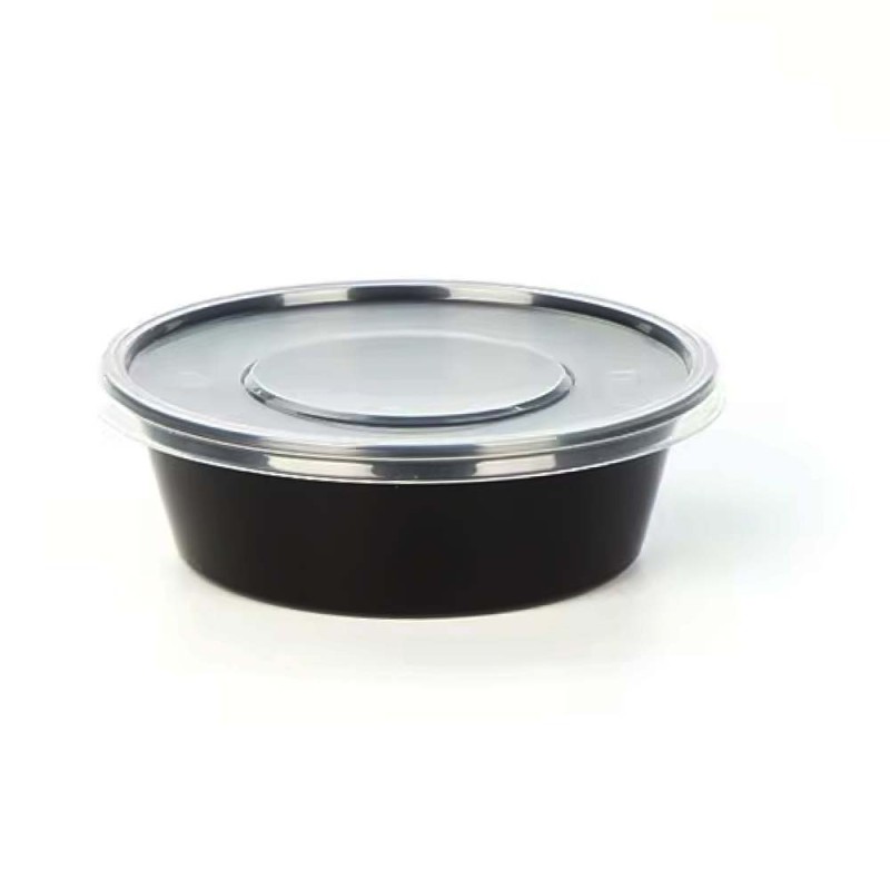 MCR003 MICROWAVE ROUND BLACK BOWL 450ML