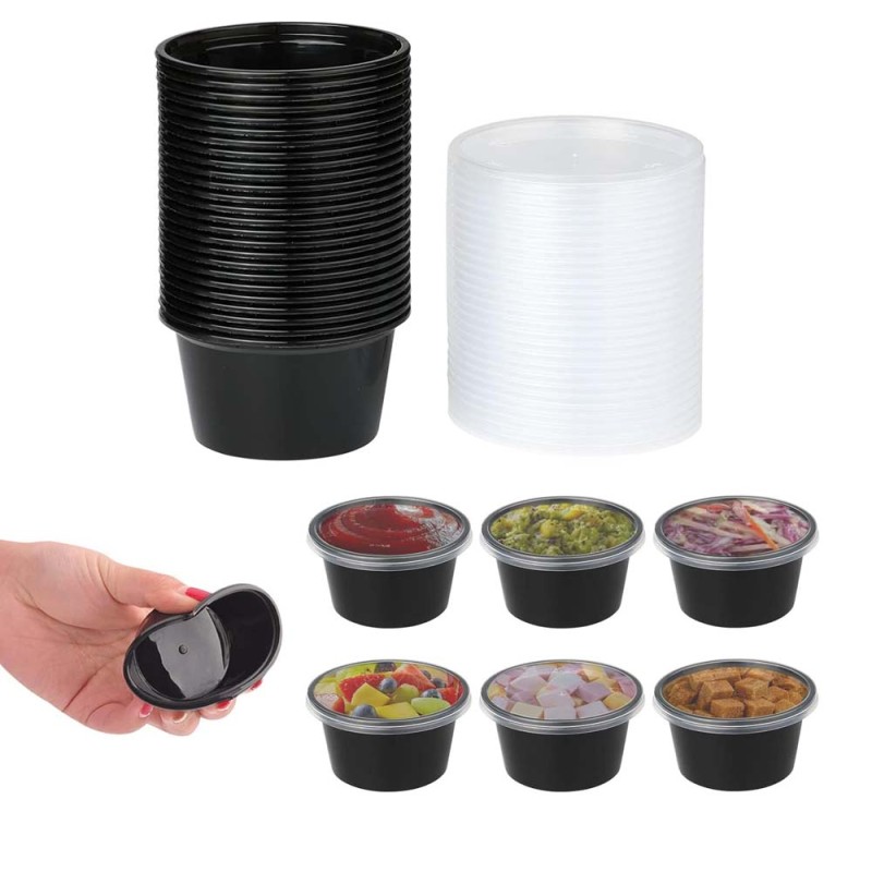 MCR003 MICROWAVE ROUND BLACK BOWL 450ML