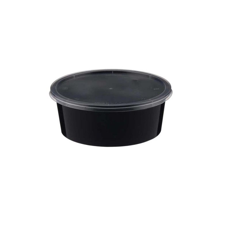 علبة ميكرويف اسود مدور MCR002 400ML
