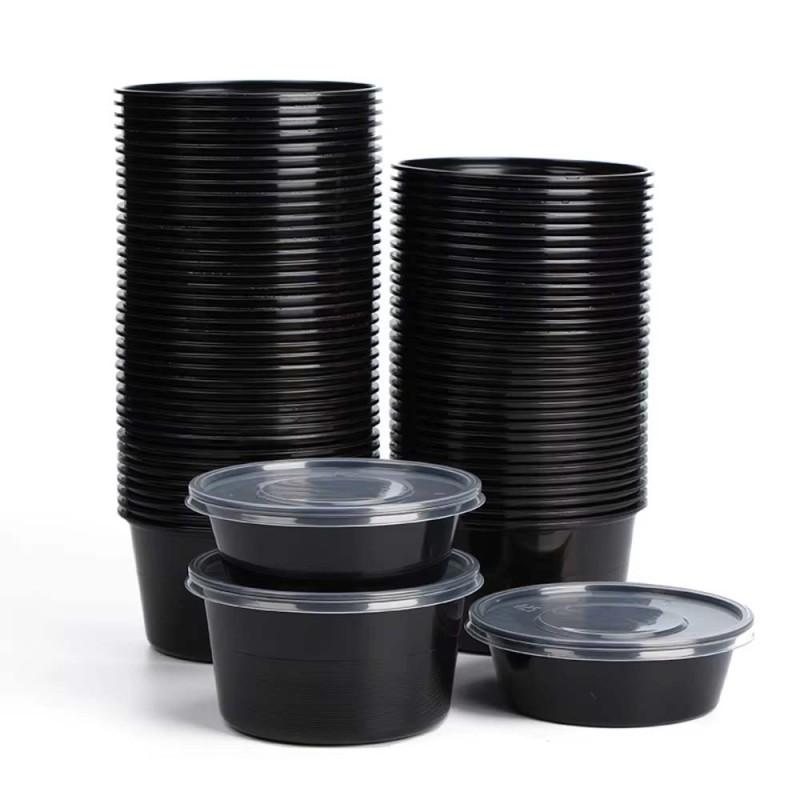 علبة ميكرويف اسود مدور MCR002 400ML