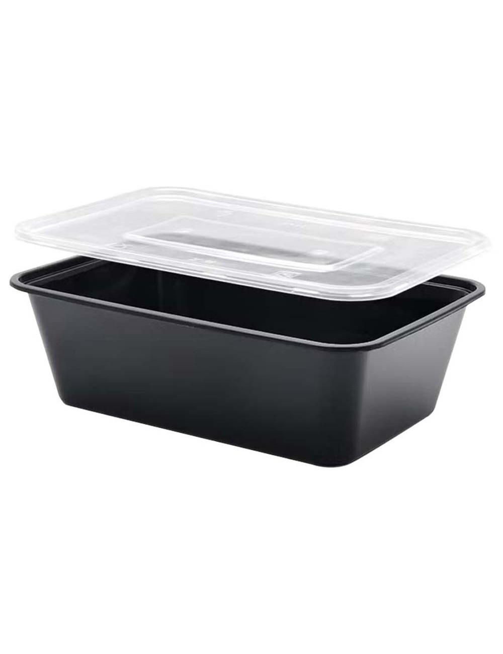 MCB001 MICROWAVE RACTANGULAR BLACK BOWL 500ML