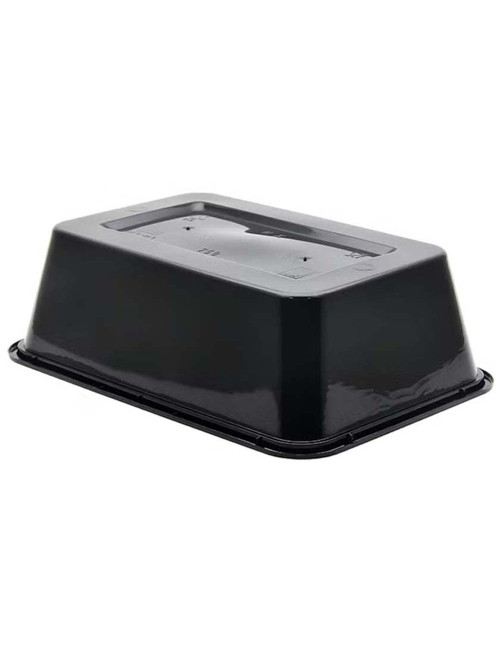 MCB001 MICROWAVE RACTANGULAR BLACK BOWL 500ML