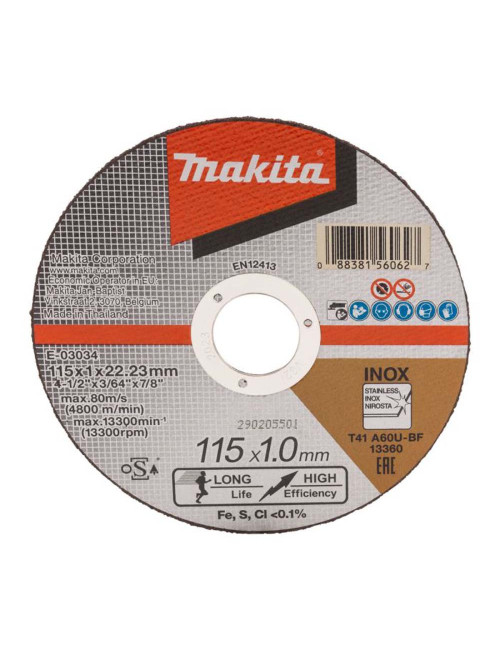 MAKITA SS/METAL CUTTING DISC 4.5"