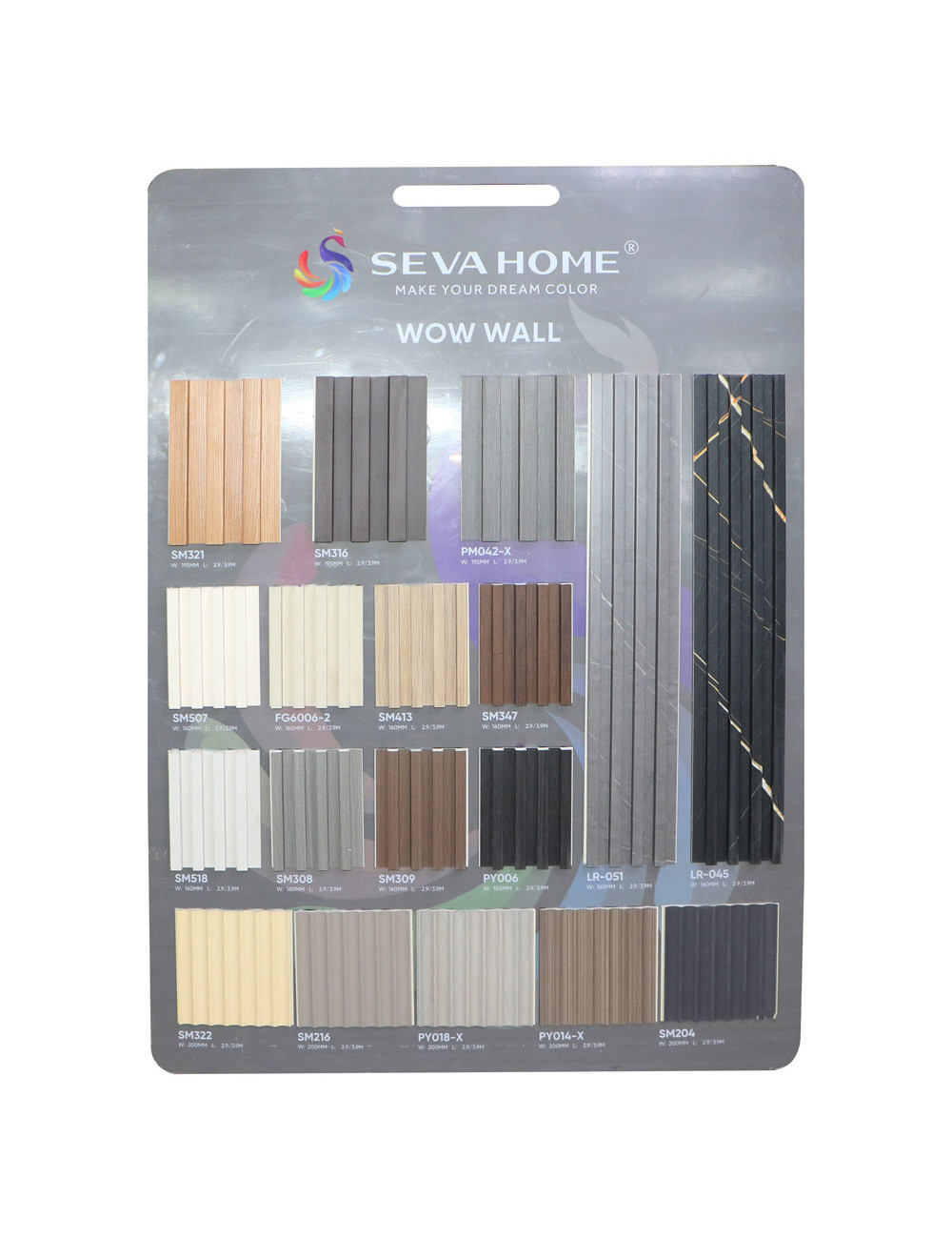 SM347 INDOOR WALL PANEL 16CM X 2.90MTR