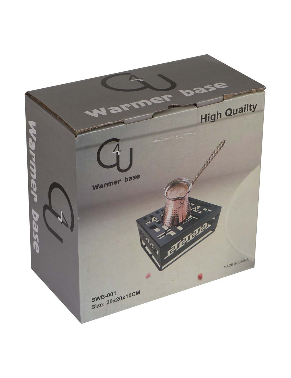 SQUARE IRON WARMER BASE 20*20CM