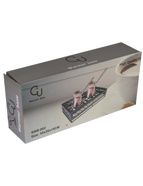 RECTANGULAR IRON WARMER BASE 45*20CM