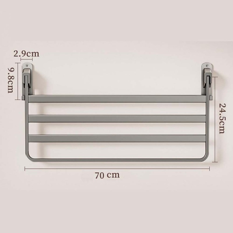 LZH-081 BALCONY DRYING RACK 70*24.5CM