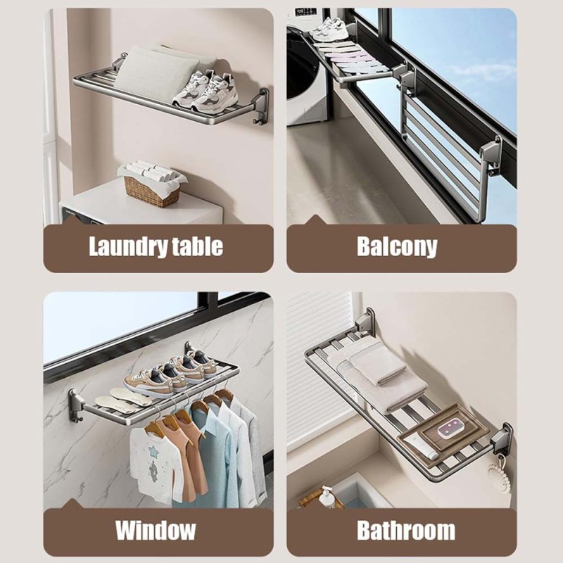 LZH-081 BALCONY DRYING RACK 70*24.5CM