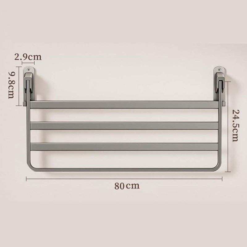 LZH-082 BALCONY DRYING RACK 80*24.5CM