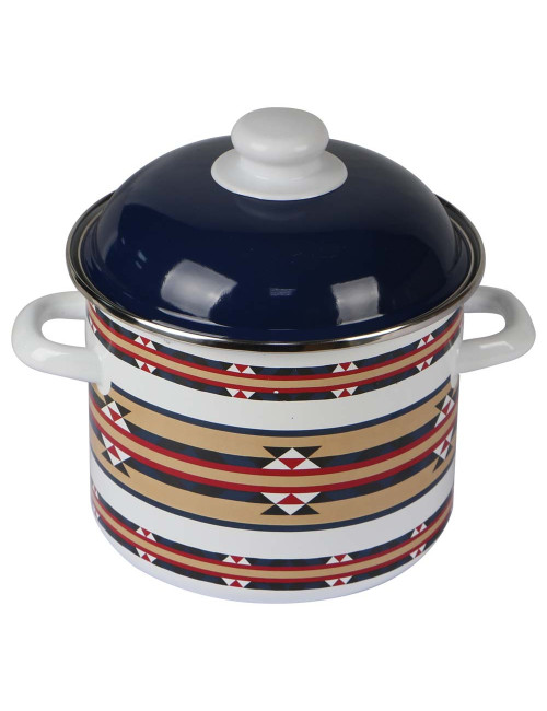 DEEP ENAMEL POT - 18CM