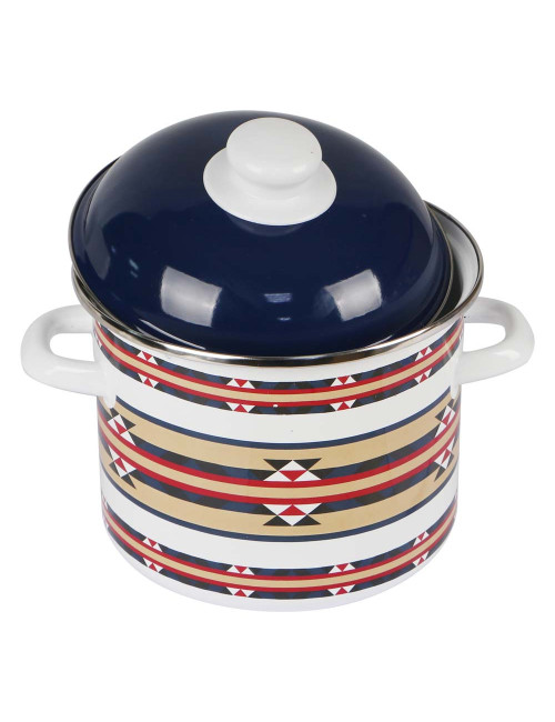 DEEP ENAMEL POT - 18CM